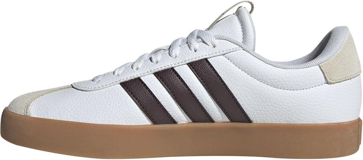 image:imageadidas Mens VL Court 30 SneakersWhiteShadow BrownAlumina