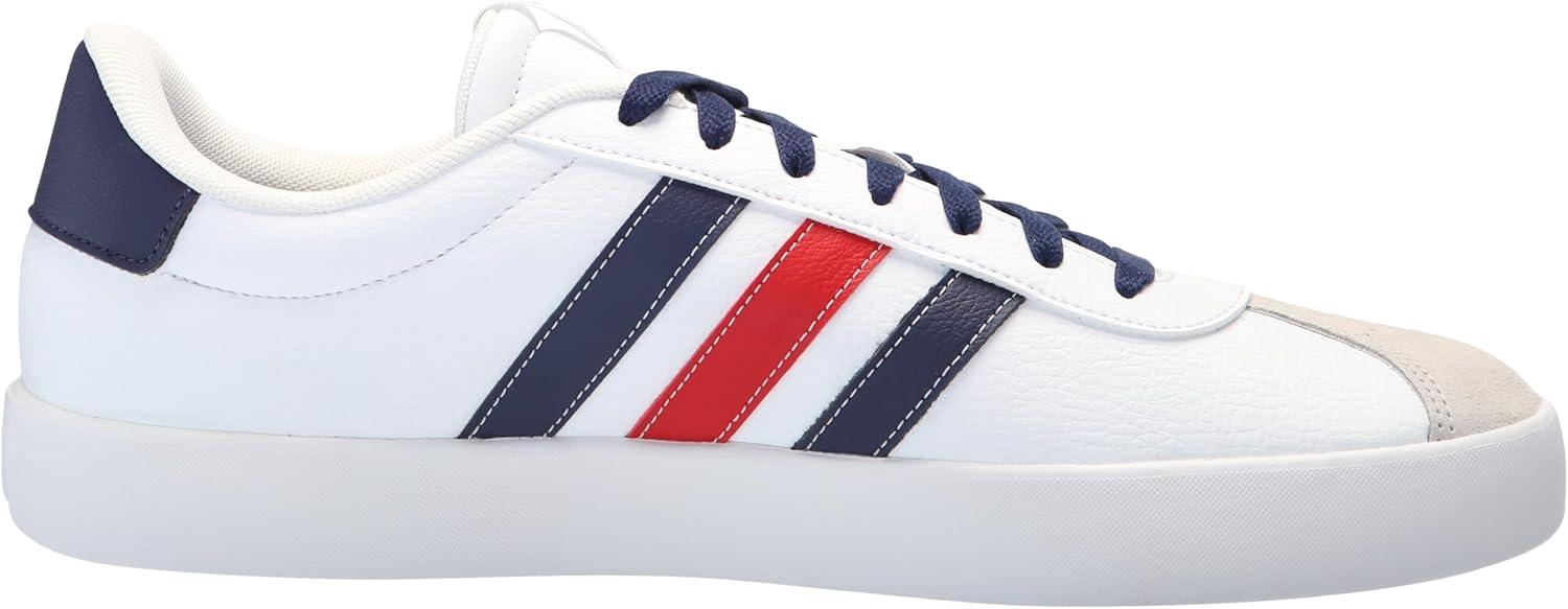 image:imageadidas Mens VL Court 30 SneakersWhiteTeam Navy BlueBetter Scarlet
