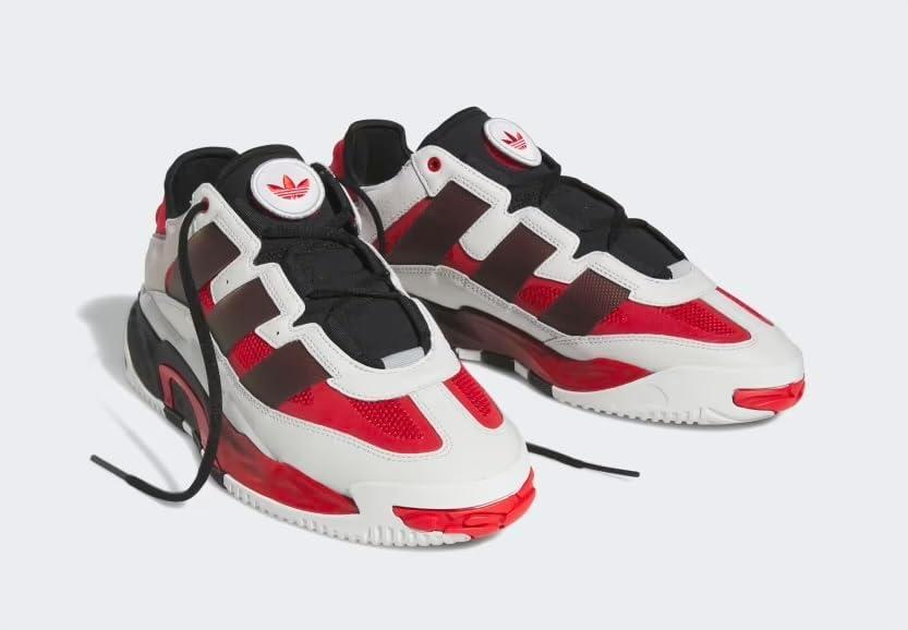 image:imageadidas Originals Mens NITEBALL Shoes Crystal WhiteCore BlackBetter Scarlet US 4 M