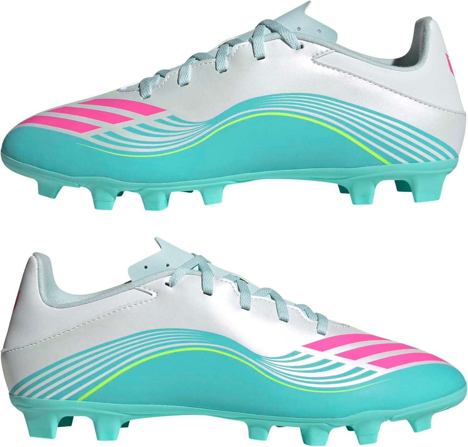 image:imageadidas Unisex Adult F50 Messi Club Firm Ground Multi Ground ShoesWhiteLucid PinkFlash Aqua