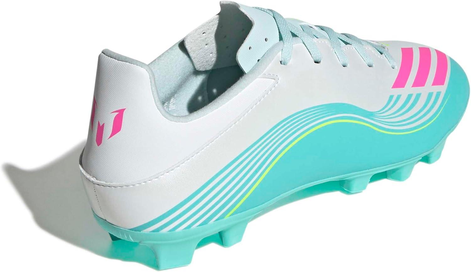 image:imageadidas Unisex Adult F50 Messi Club Firm Ground Multi Ground ShoesWhiteLucid PinkFlash Aqua