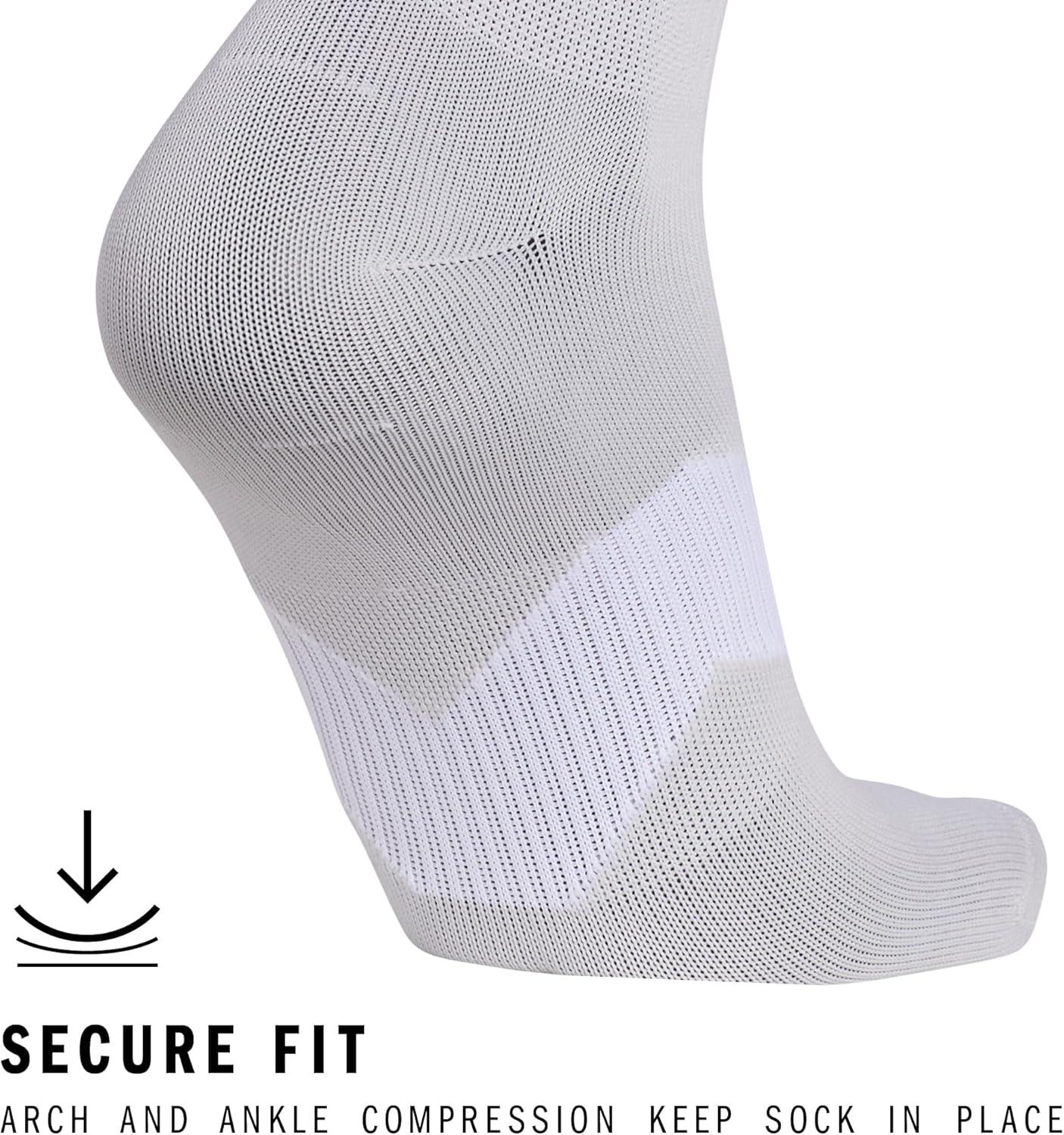 image:imageadidas Unisex Metro Soccer Socks or Calf Sleeves 1 Pair OvertheCalfTeam Light GreyWhiteSock