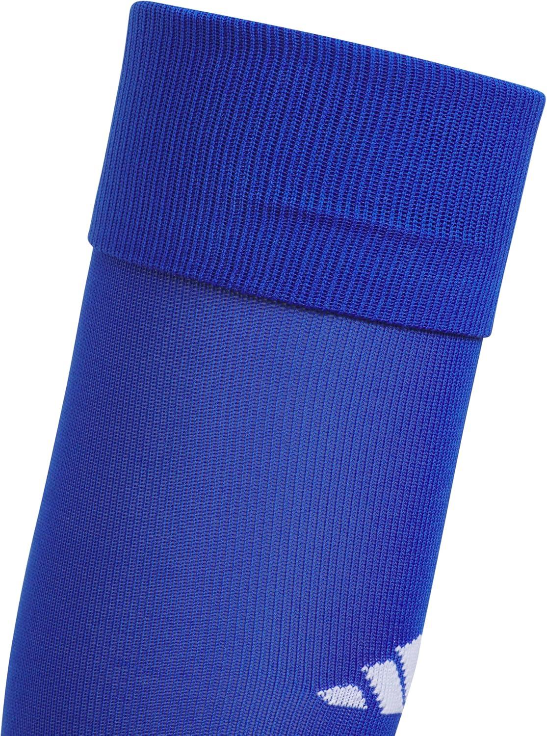 image:imageadidas Unisex Metro Soccer Socks or Calf Sleeves 1 Pair OvertheCalfTeam Royal BlueWhiteCalf Sleeve