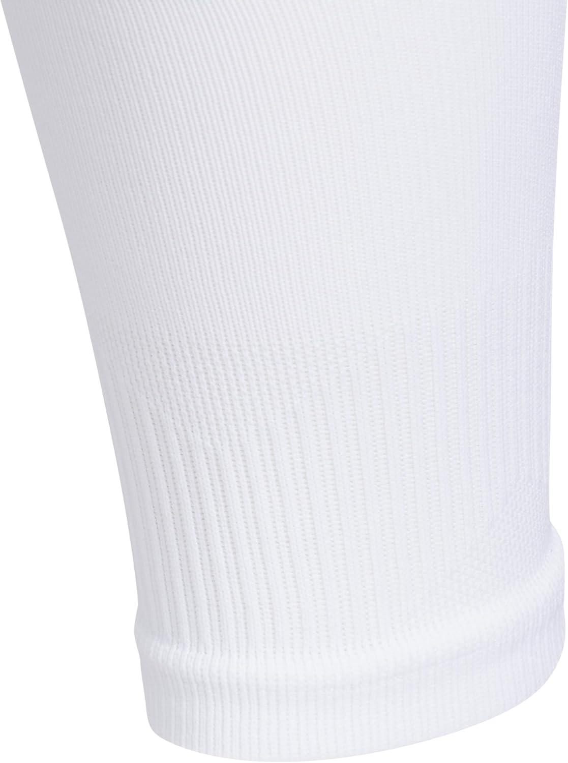 image:imageadidas Unisex Metro Soccer Socks or Calf Sleeves 1 Pair OvertheCalfWhiteBlackCalf Sleeve
