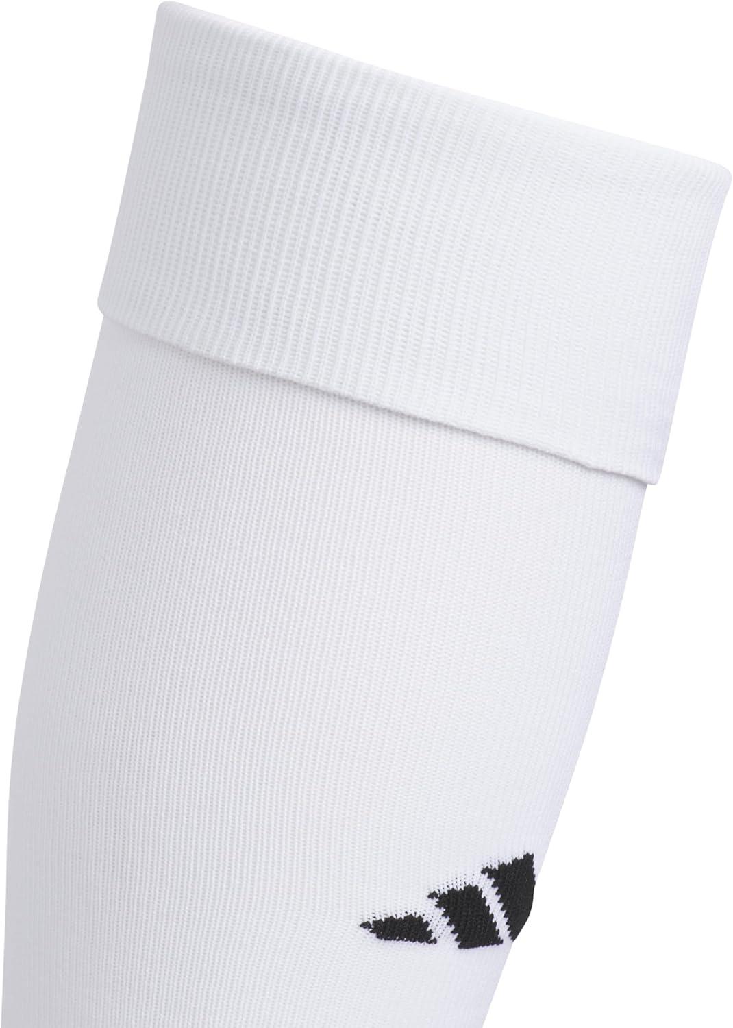 image:imageadidas Unisex Metro Soccer Socks or Calf Sleeves 1 Pair OvertheCalfWhiteBlackCalf Sleeve
