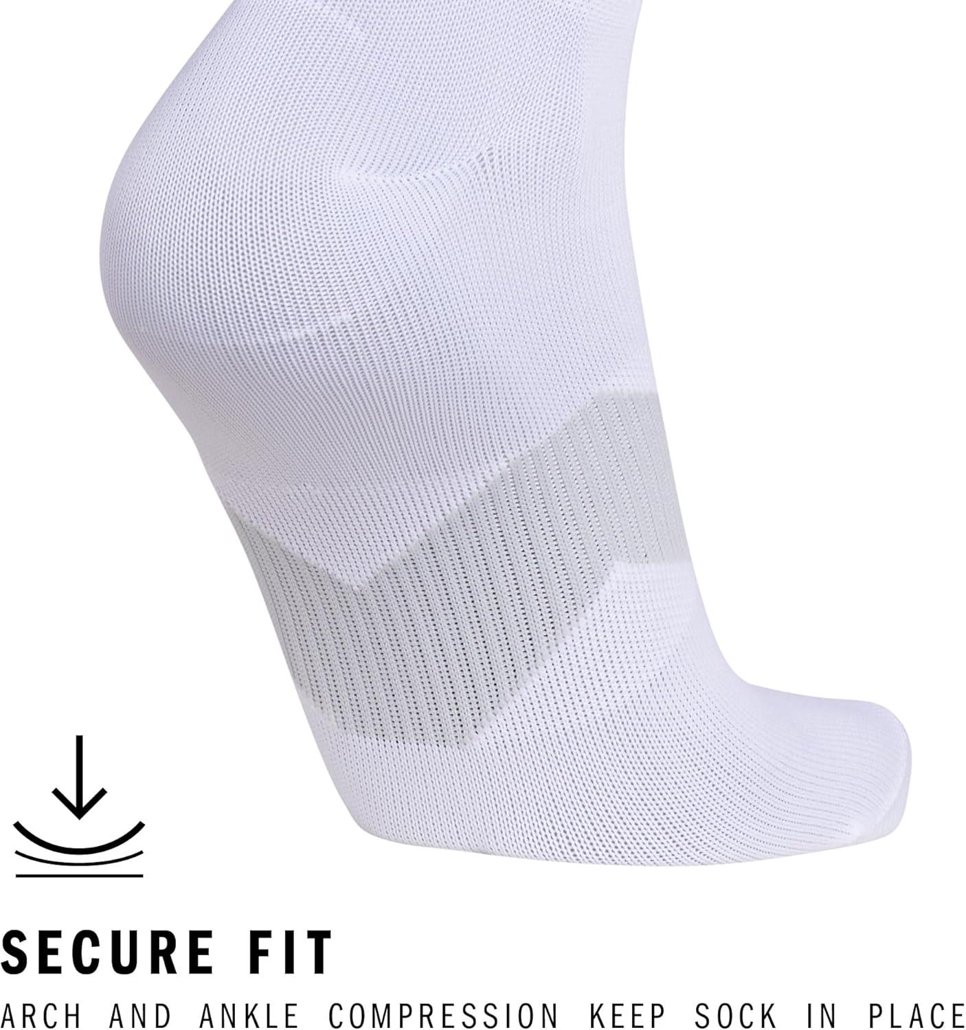 image:imageadidas Unisex Metro Soccer Socks or Calf Sleeves 1 Pair OvertheCalfWhiteClear GreyBlackSock
