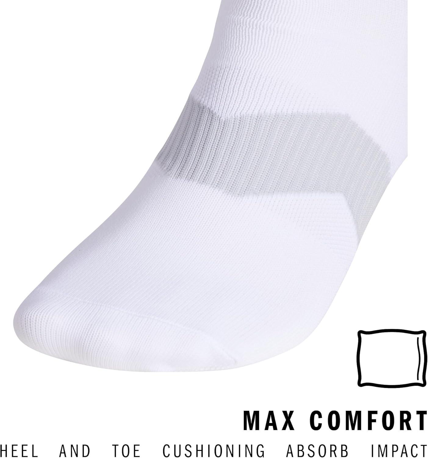 image:imageadidas Unisex Metro Soccer Socks or Calf Sleeves 1 Pair OvertheCalfWhiteClear GreyBlackSock
