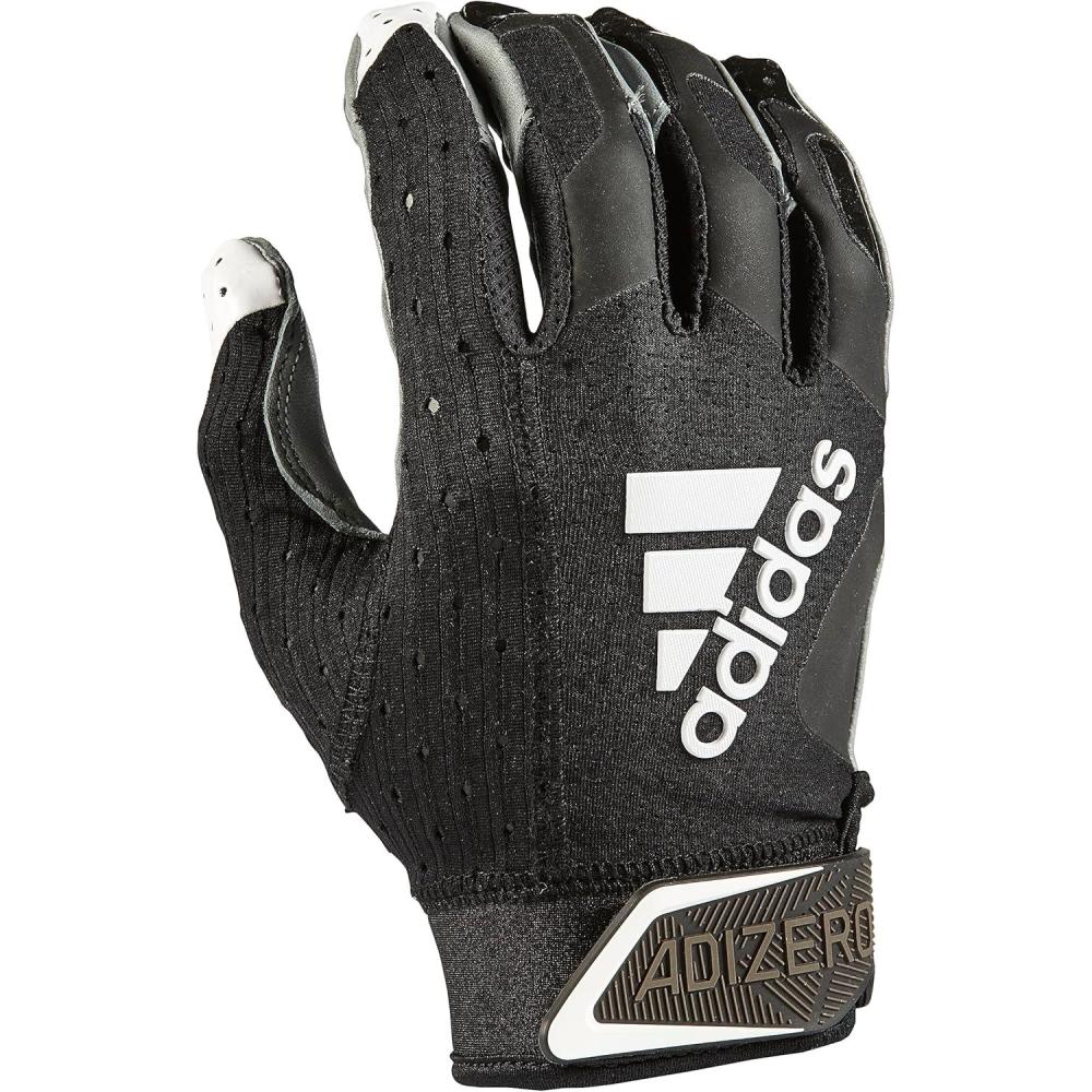 image:imageAdidas Adizero 90 Leather Palm Adult Receiver Football GlovesBlackWhite