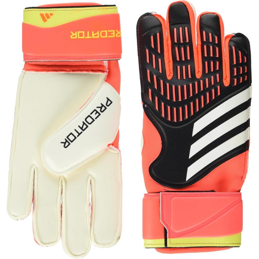 image:imageAdidas Predator Match Goalie GlovesBlackSolar RedSolar Yellow