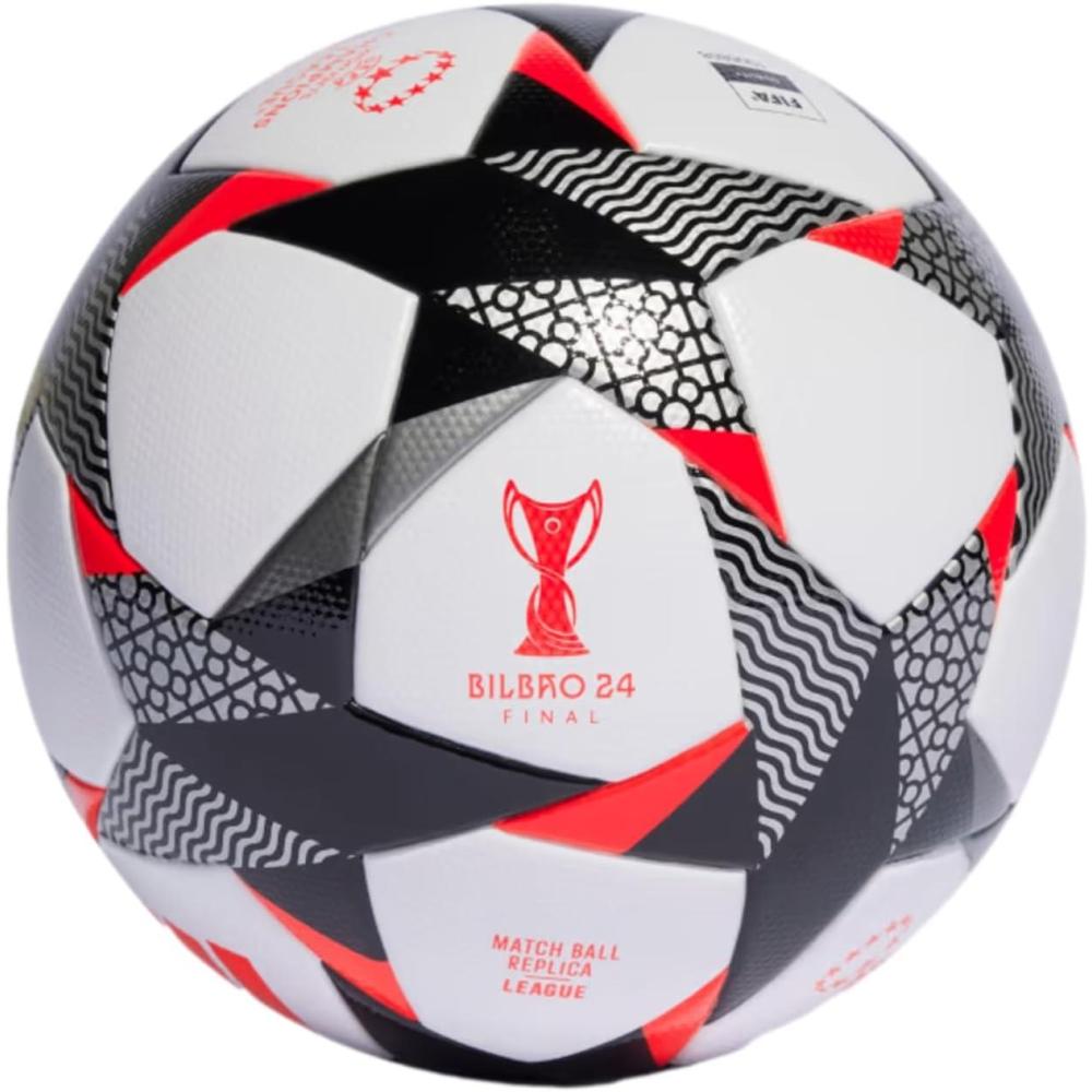 image:imageAdidas UCL League Womens Soccer BallWhiteBlackSolar Red