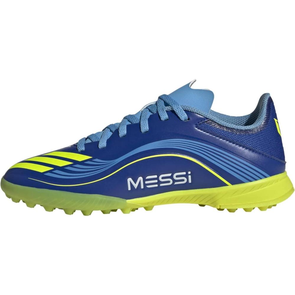 image:imageadidas Kids F50 Messi League TurfTeam Royal BlueSolar YellowSemi Blue Burst