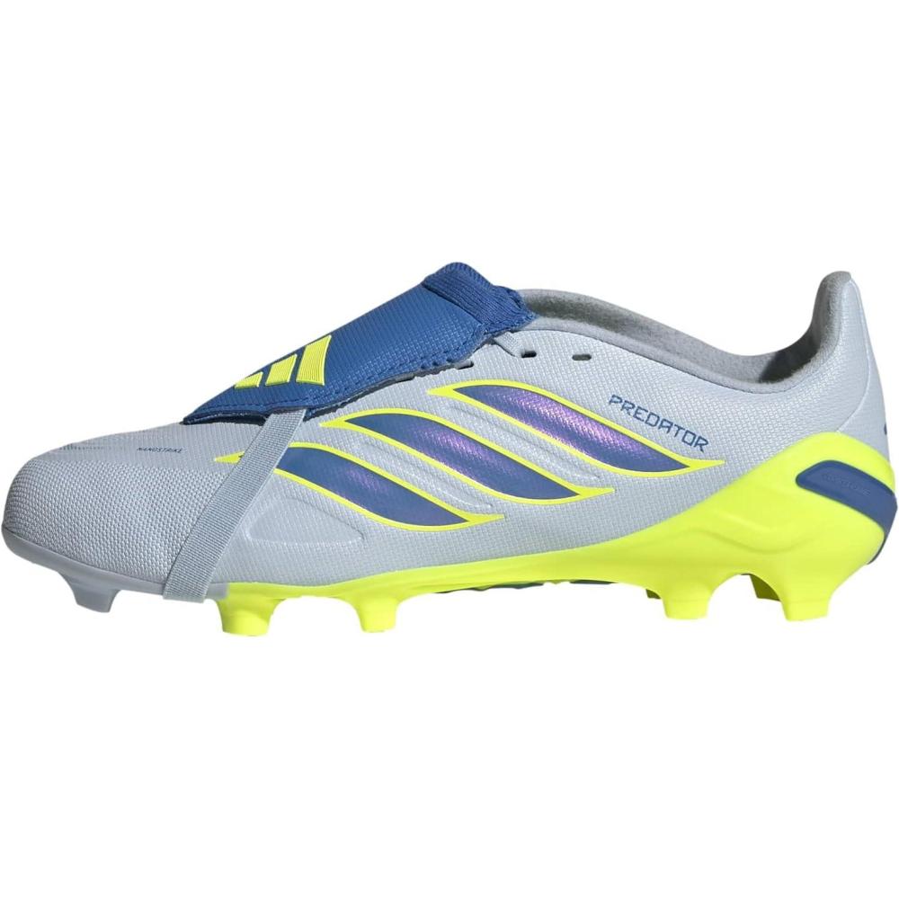 image:imageadidas Kids League Predator FoldOver Tongue Firm GroundCrystal SkyRay BlueTeam Solar Yellow