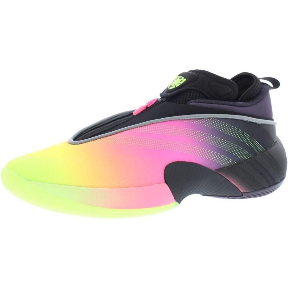 image:imageadidas Mens DON Issue 7 Basketball Sneakers Shoes Black PinkBlackPinkYellowmulticolored