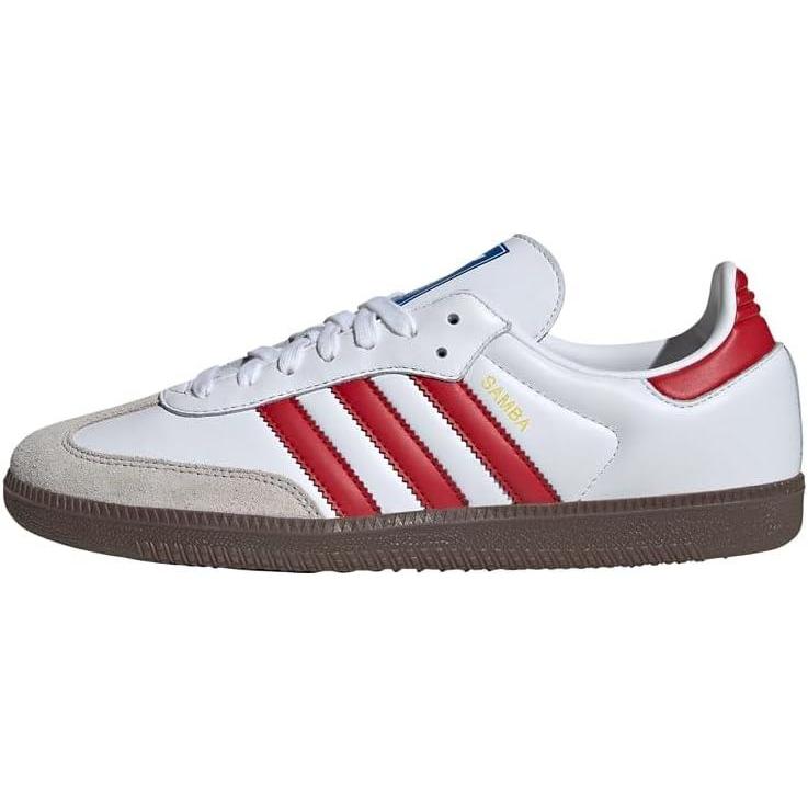 image:imageadidas Mens Samba ShoesWhite Red Grey