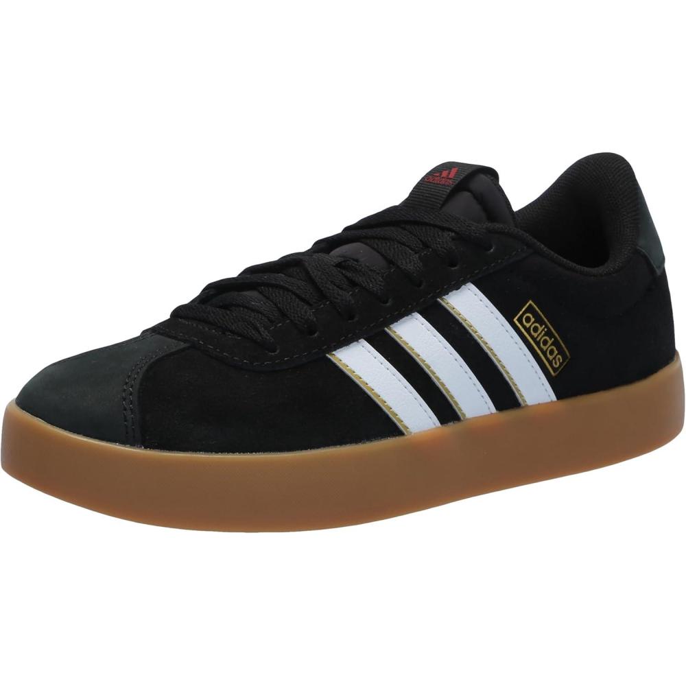 image:imageadidas Mens VL Court 30 SneakersBlackWhiteTeam Victory Red