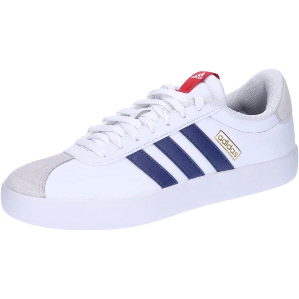 image:imageadidas Mens VL Court 30 SneakersCloud White Dark Blue Better Scarlet