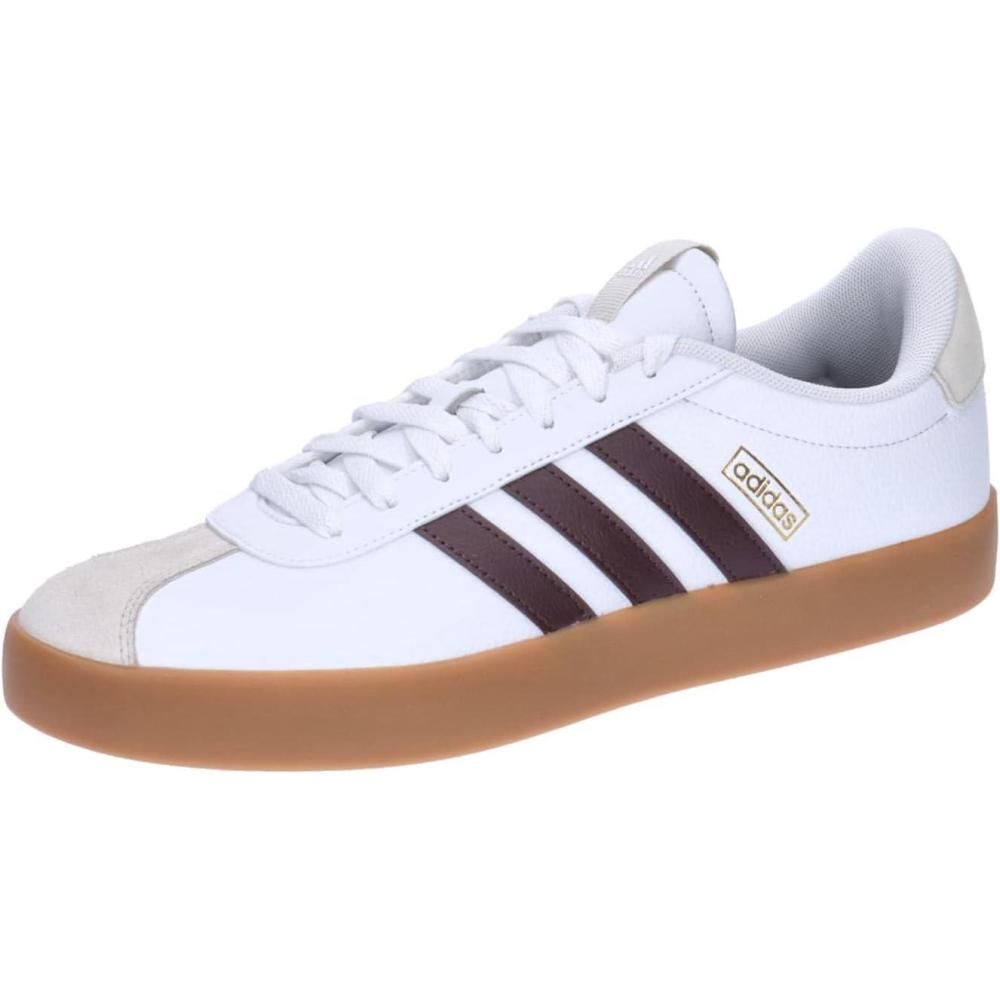 image:imageadidas Mens VL Court 30 SneakersCloud White Shadow Brown Alumina