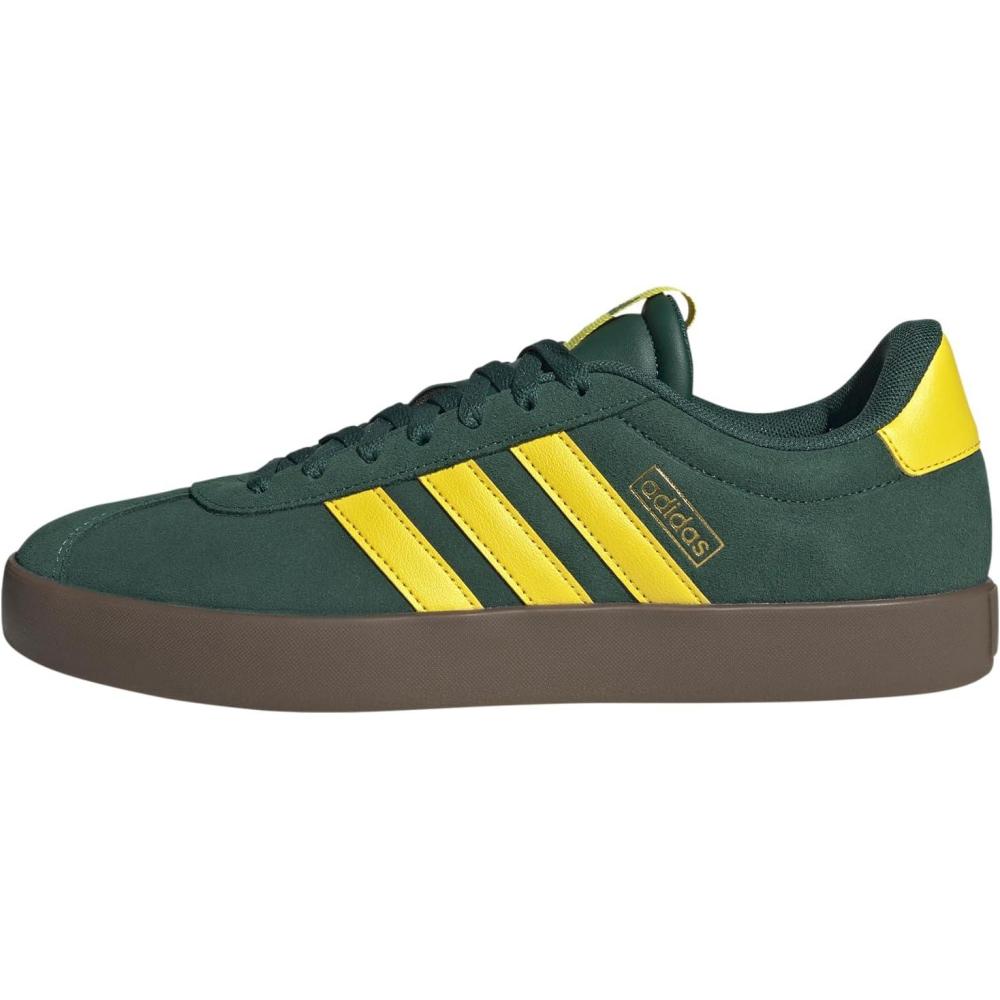 image:imageadidas Mens VL Court 30 SneakersCollegiate Green Yellow Gold Metallic