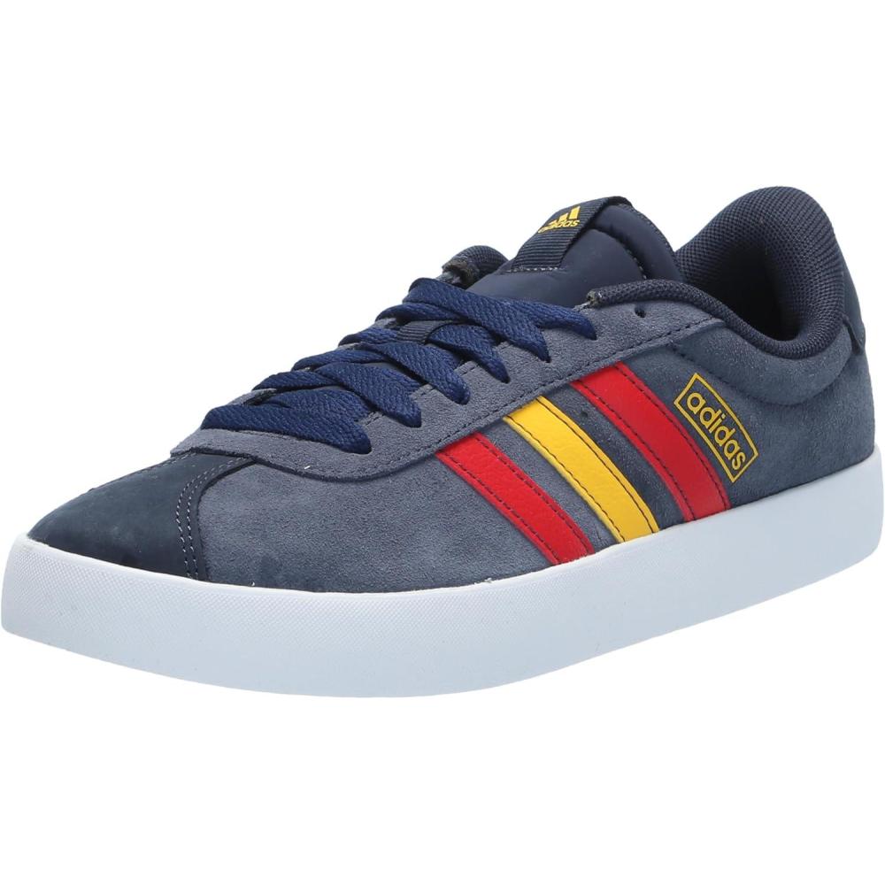 image:imageadidas Mens VL Court 30 SneakersInkBetter ScarletBold Gold
