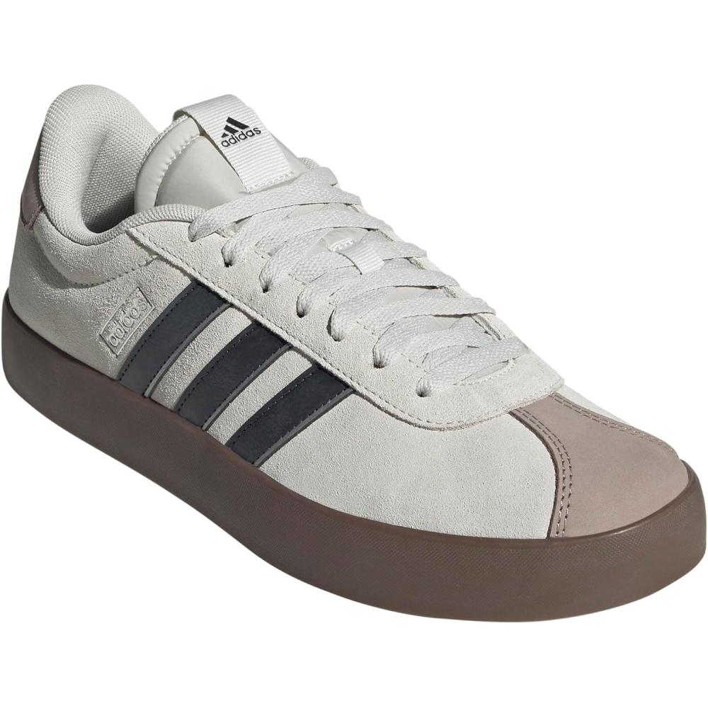 image:imageadidas Mens VL Court 30 SneakersOrbit GreyCarbonSilver Metallic