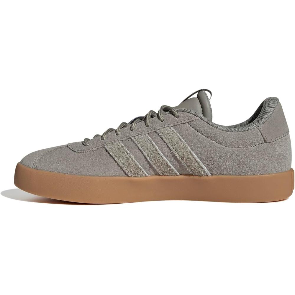image:imageadidas Mens VL Court 30 SneakersSilver PebbleSilver PebbleGold Metallic