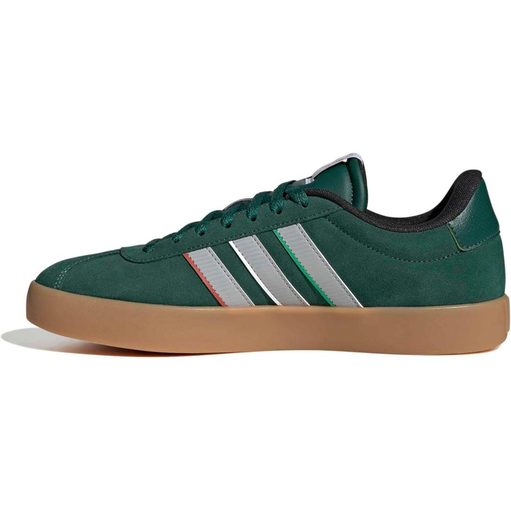 image:imageadidas Mens VL Court 30 SneakersTeam Dark GreenGreyWhite