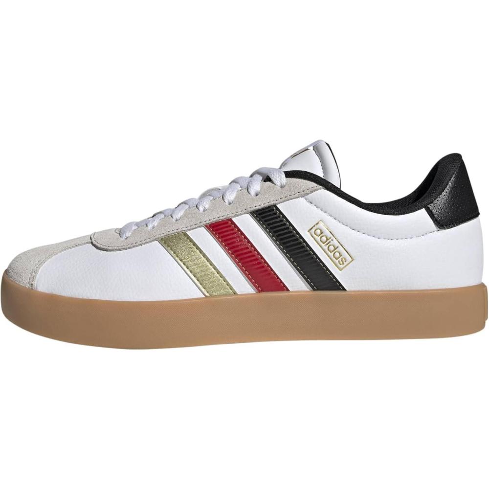 image:imageadidas Mens VL Court 30 SneakersWhiteBlackGold Metallic