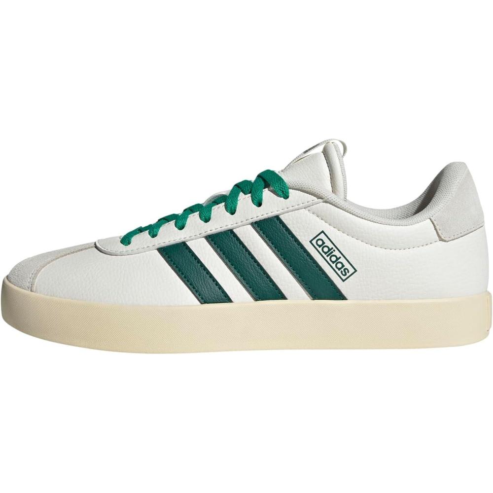 image:imageadidas Mens VL Court 30 SneakersWhiteCollegiate GreenCourt Green