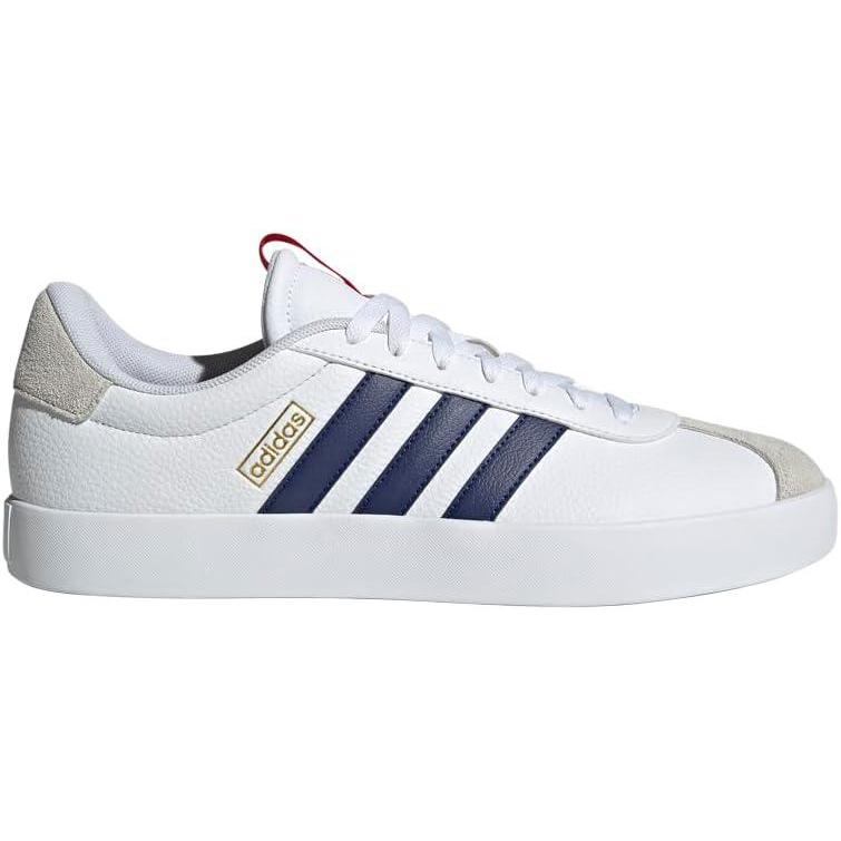 image:imageadidas Mens VL Court 30 SneakersWhiteDark BlueBetter Scarlet