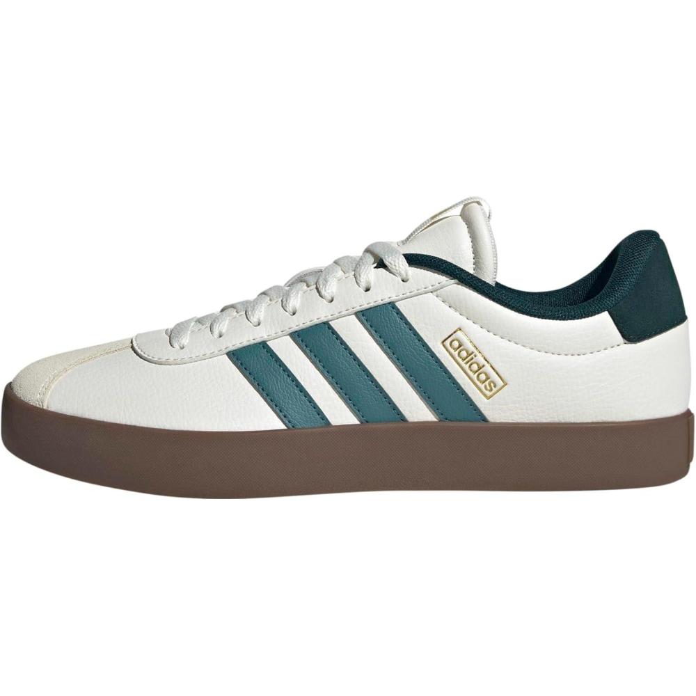image:imageadidas Mens VL Court 30 SneakersWhitePreloved TealAurora Ivy