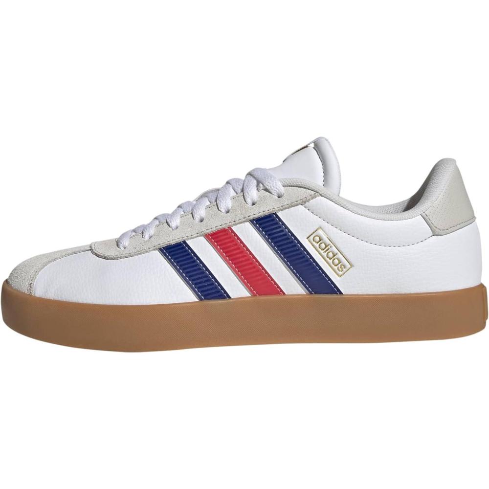 image:imageadidas Mens VL Court 30 SneakersWhitePure RubyMystery Ink