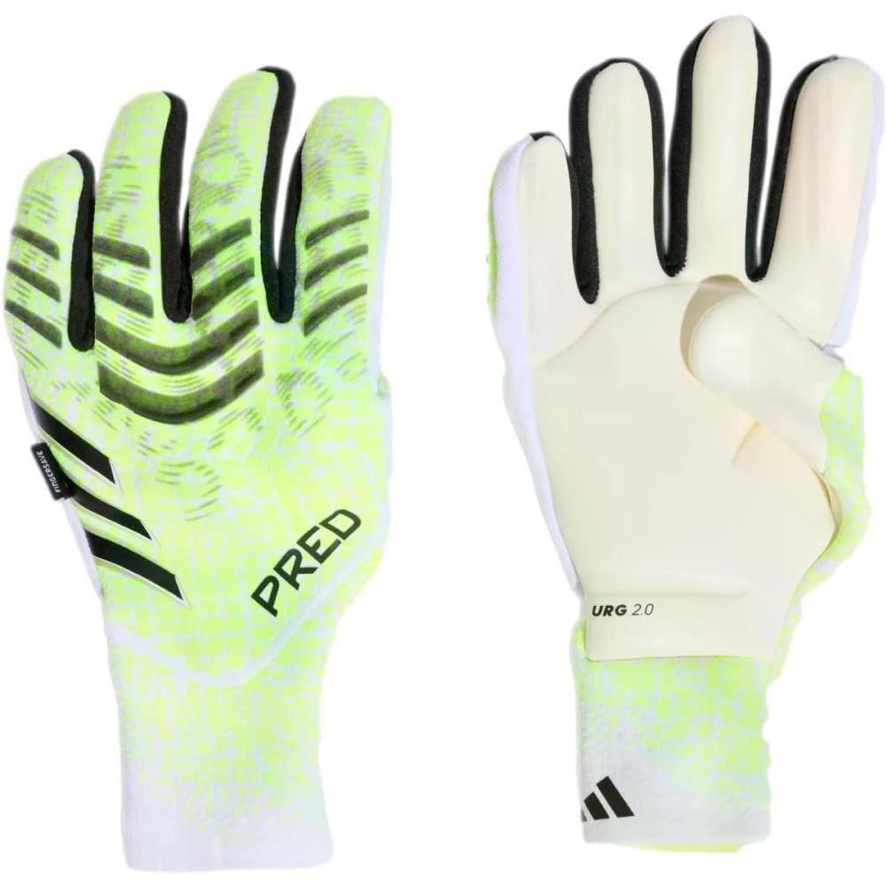 image:imageadidas Predator Pro Fingersave Goalkeeper Gloves  Cushioned Reinforced with URG 20 Latex Palm amp Fingersave Spines for Ultimate ShotStopping PerformanceYellow