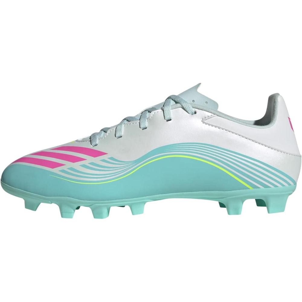 image:imageadidas Unisex Adult F50 Messi Club Firm Ground Multi Ground ShoesWhiteLucid PinkFlash Aqua