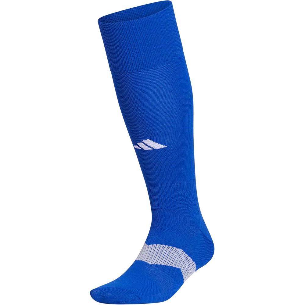 image:imageadidas Unisex Metro Soccer Socks or Calf Sleeves 1 Pair OvertheCalfTeam Royal BlueClear GreyWhiteSock