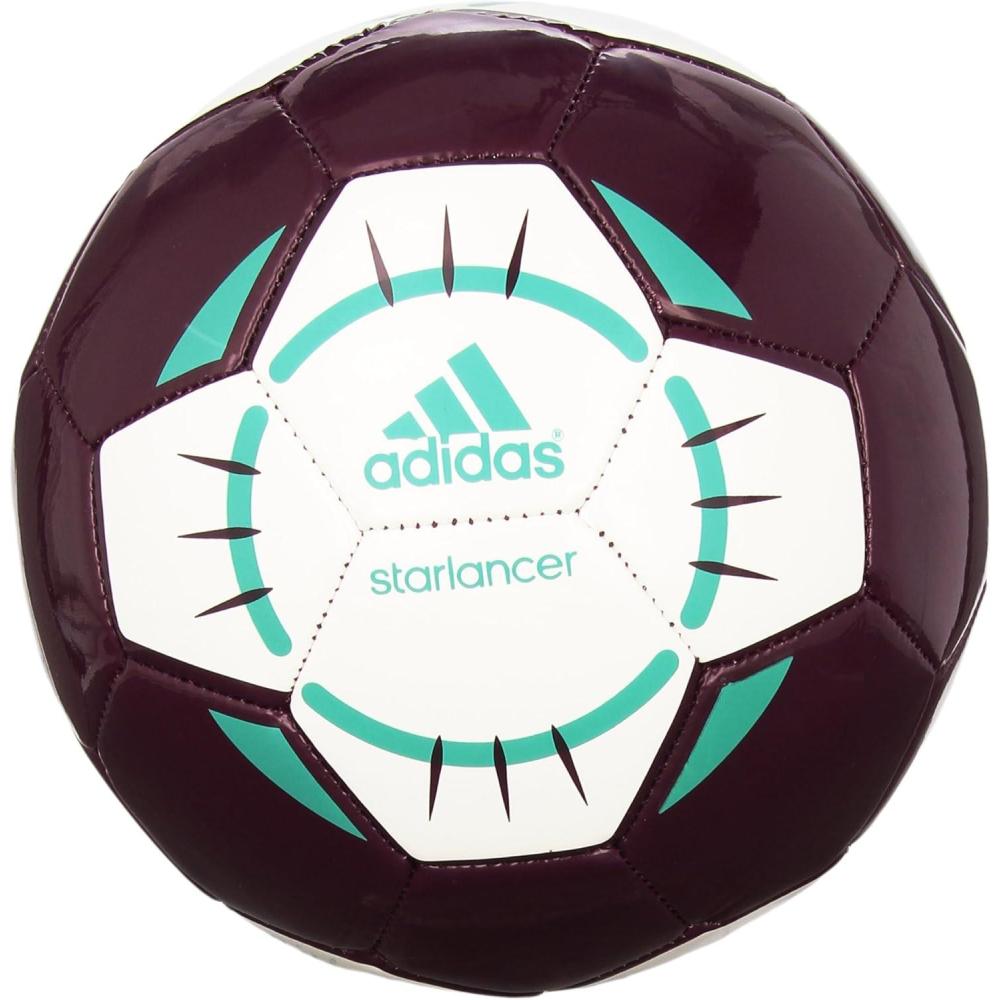image:imageadidas Unisex Starlancer Club Soccer Ball Amazon RedWhiteBright Green 3