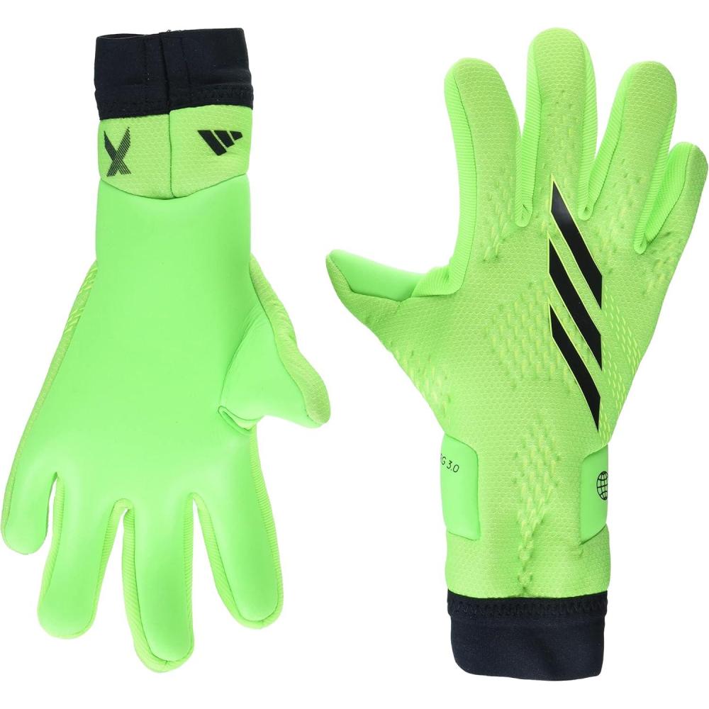 image:imageadidas UnisexChild X League Goalie GlovesSolar GreenBlackSolar Yellow