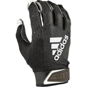 Adidas Adizero 9.0 Leather Palm Adult Receiver Football Gloves(Black/White)