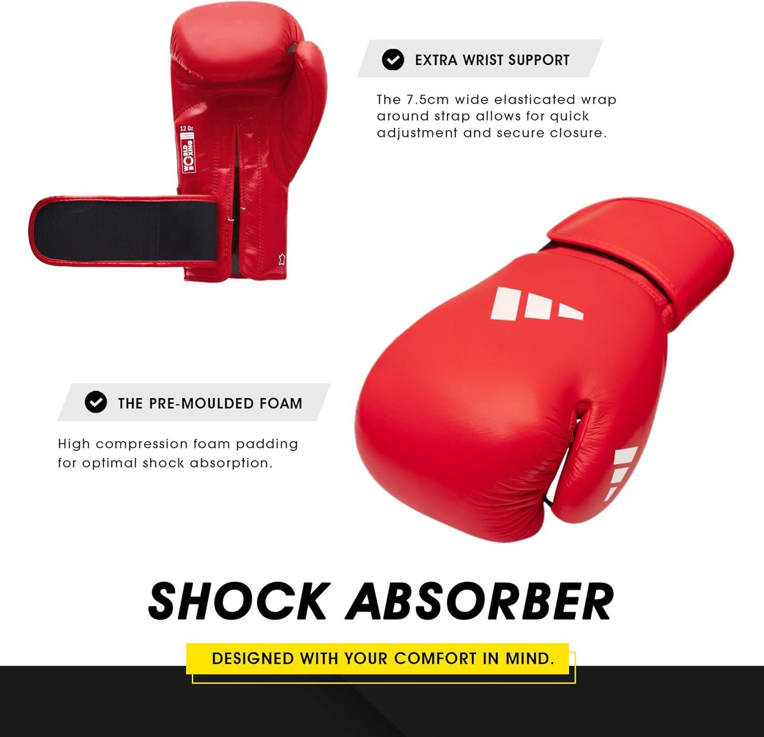 image:imageADIDAS Amateur Competition Boxing and Kickboxing Gloves USA Boxing Approved and IBA ApprovedRed