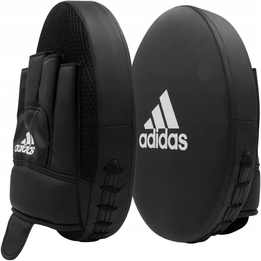 image:imageAdidas Boxing Home Training Kit Pair of Gloves and Mitts 2pc Set for Adult amp Kids for Boxing Punching Bag Kickboxing MMA and Training Black White