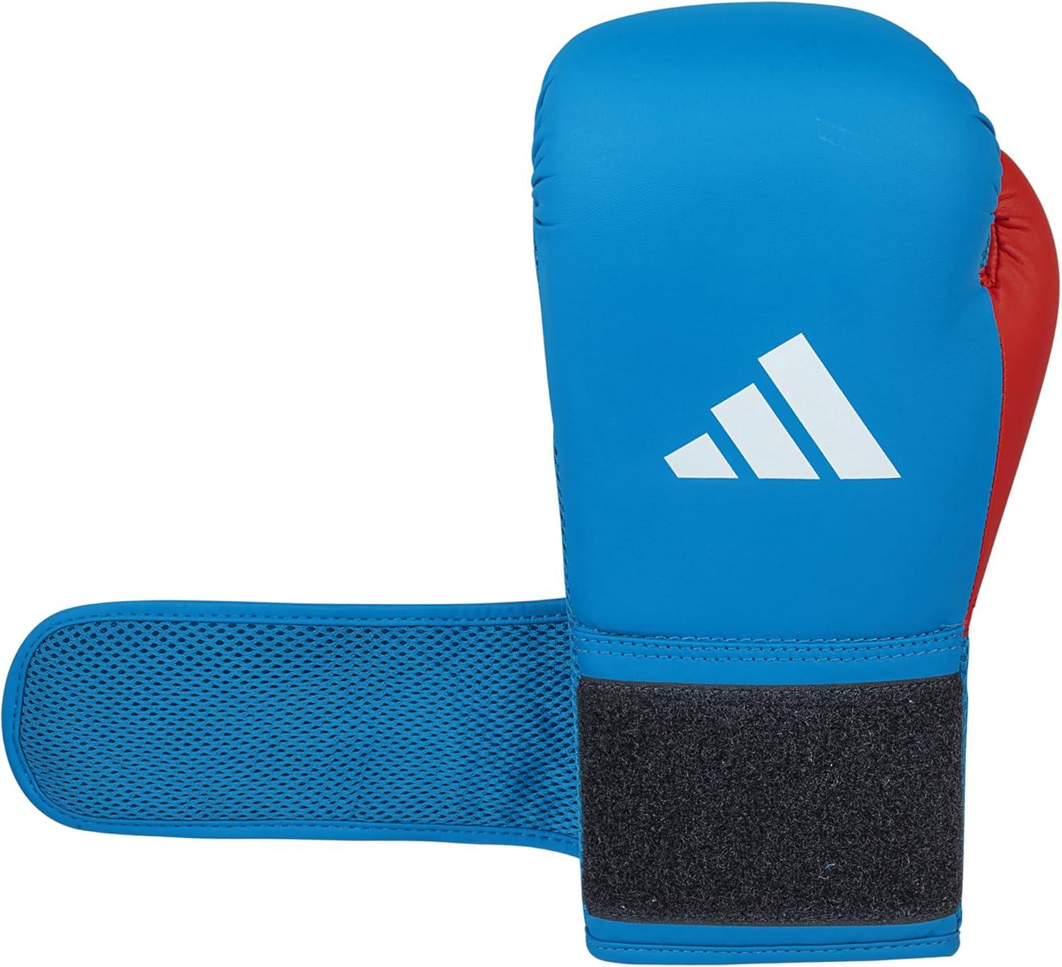 image:imageAdidas Boxing Home Training Kit Pair of Gloves and Mitts 2pc Set for Adult amp Kids for Boxing Punching Bag Kickboxing MMA and Training Blue Red