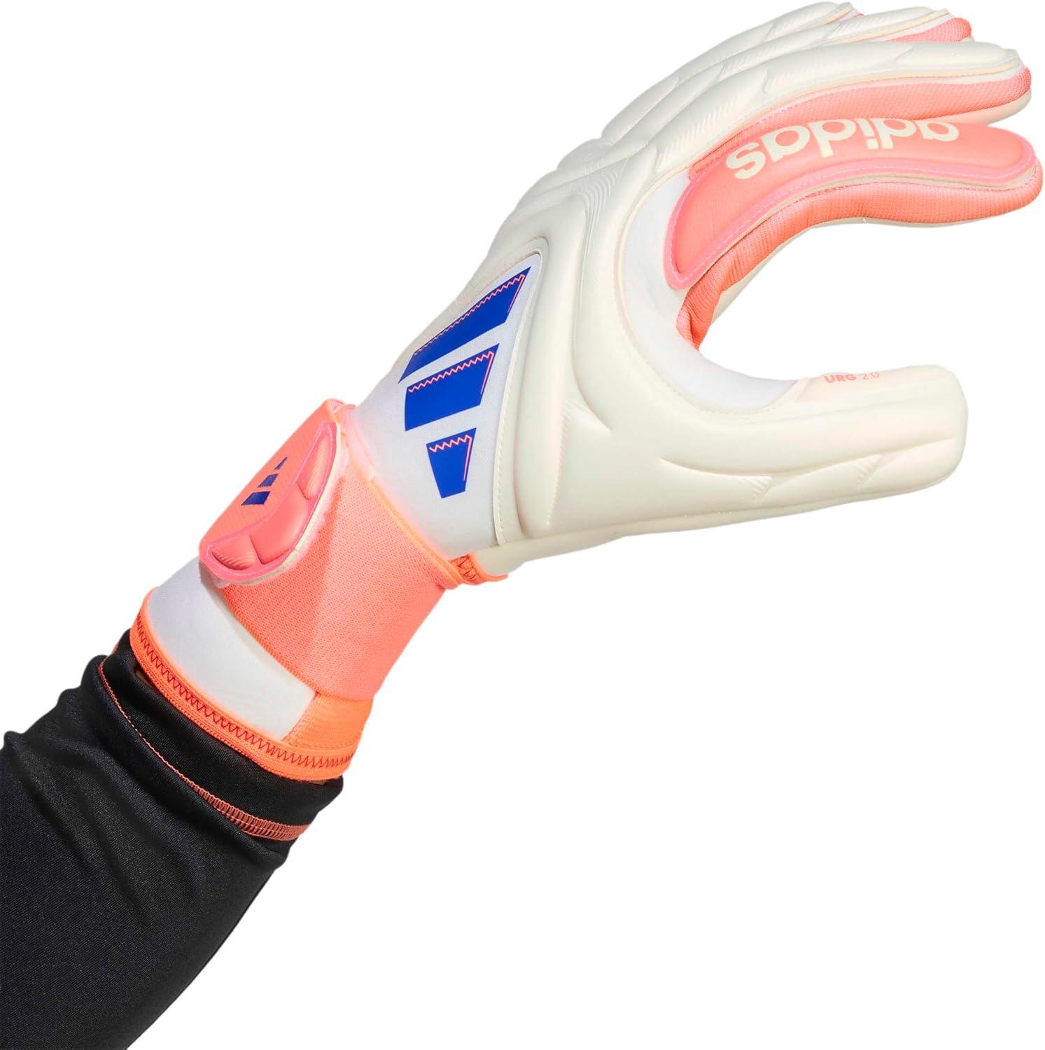 image:imageAdidas Copa Pro Goalie Soccer GlovesOff WhiteLucid BlueSignal Coral