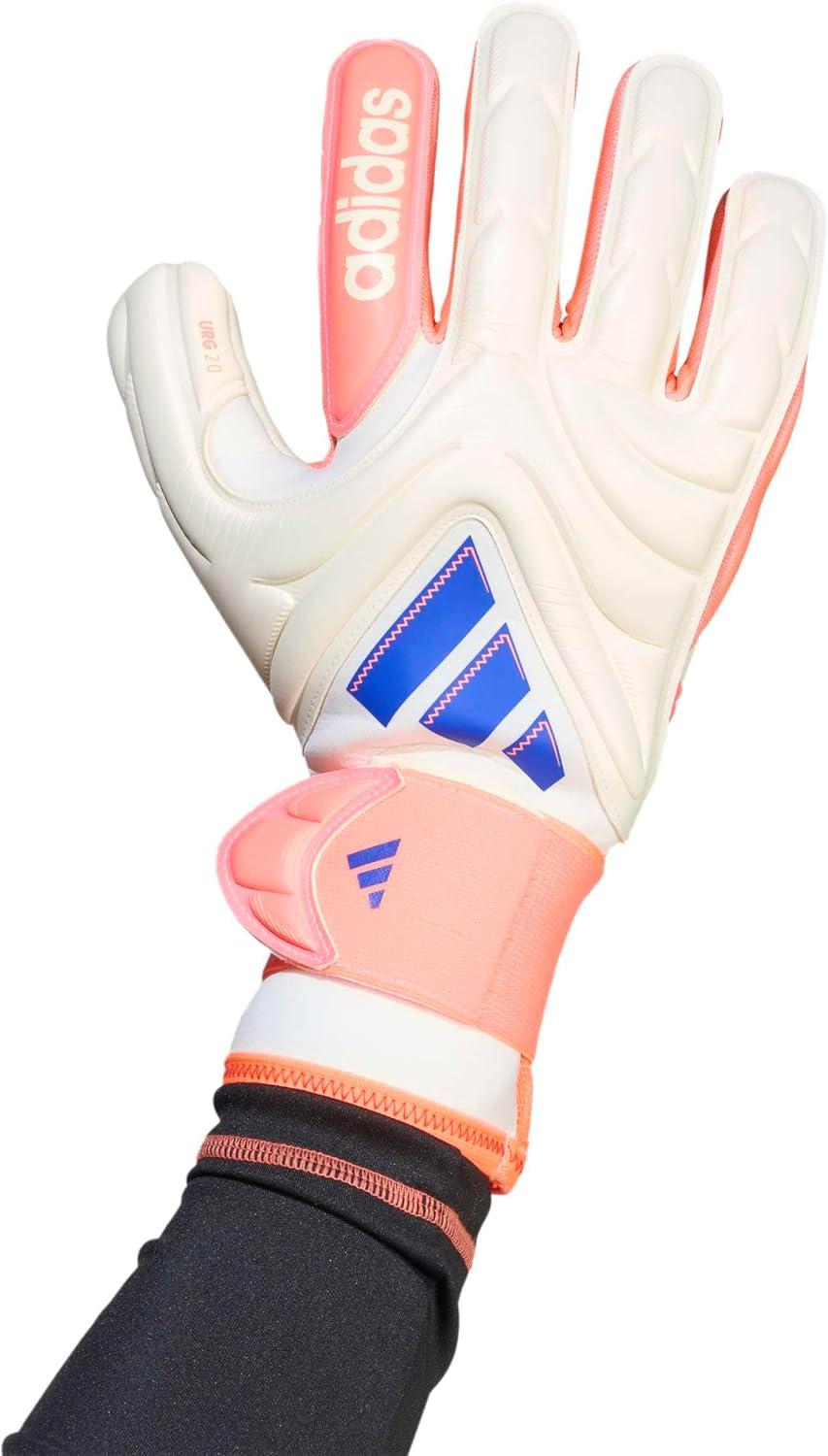 image:imageAdidas Copa Pro Goalie Soccer GlovesOff WhiteLucid BlueSignal Coral