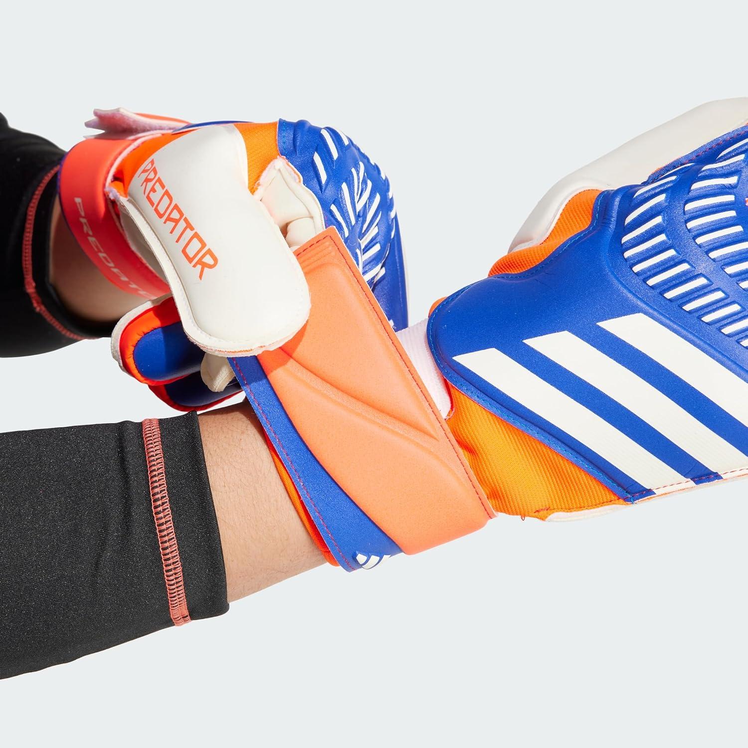 image:imageAdidas Predator Match Goalie Soccer GlovesLucid BlueSolar RedWhite