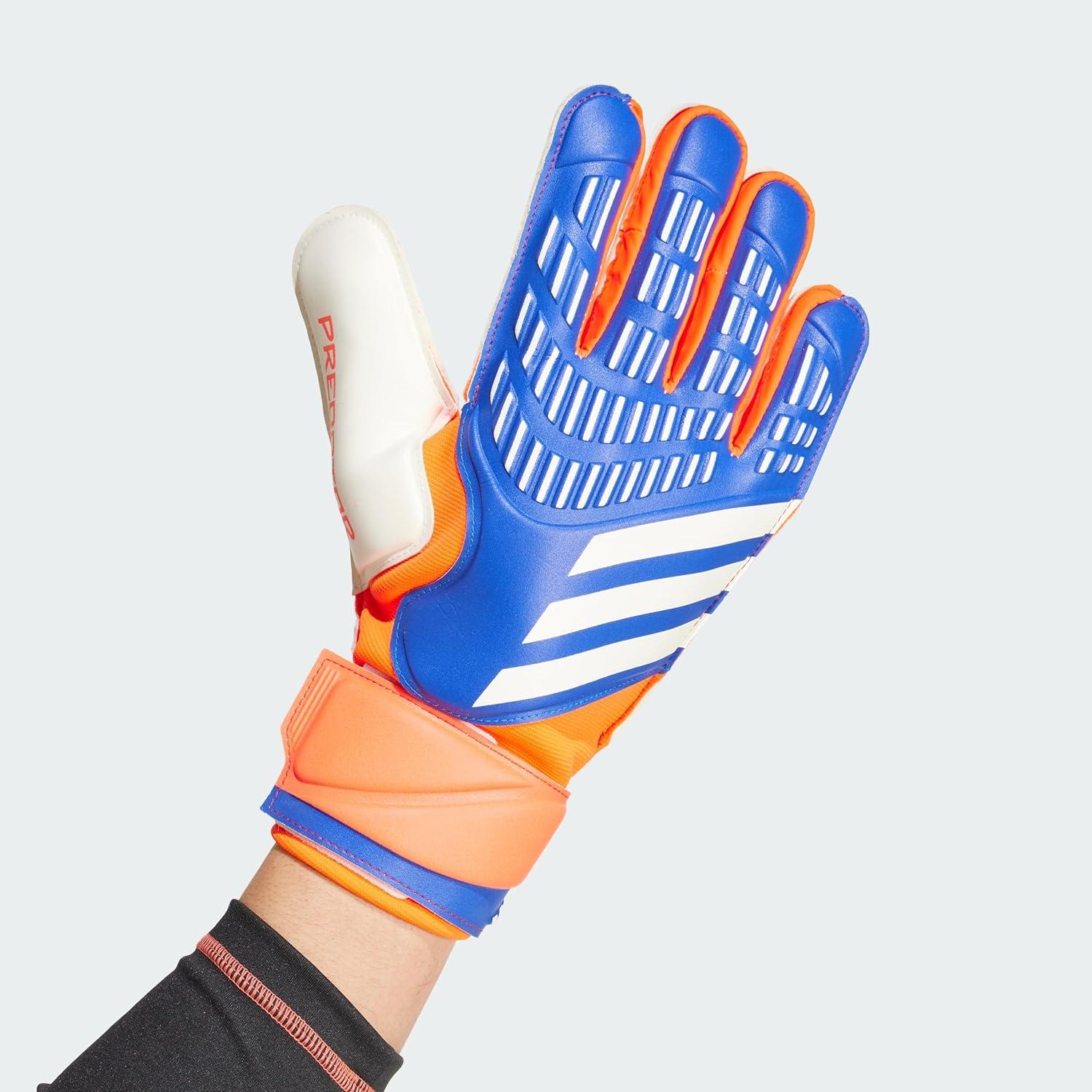 image:imageAdidas Predator Match Goalie Soccer GlovesLucid BlueSolar RedWhite
