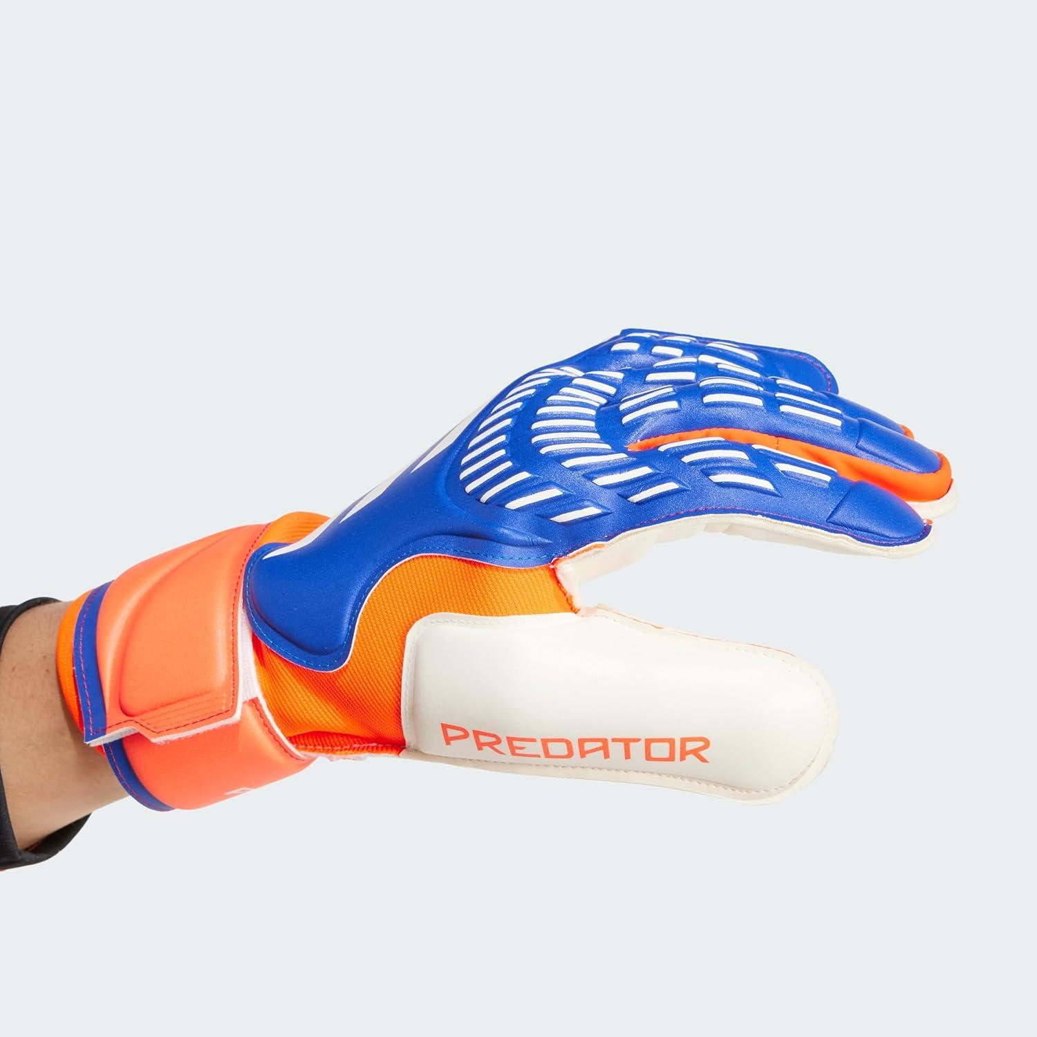 image:imageAdidas Predator Match Goalie Soccer GlovesLucid BlueSolar RedWhite
