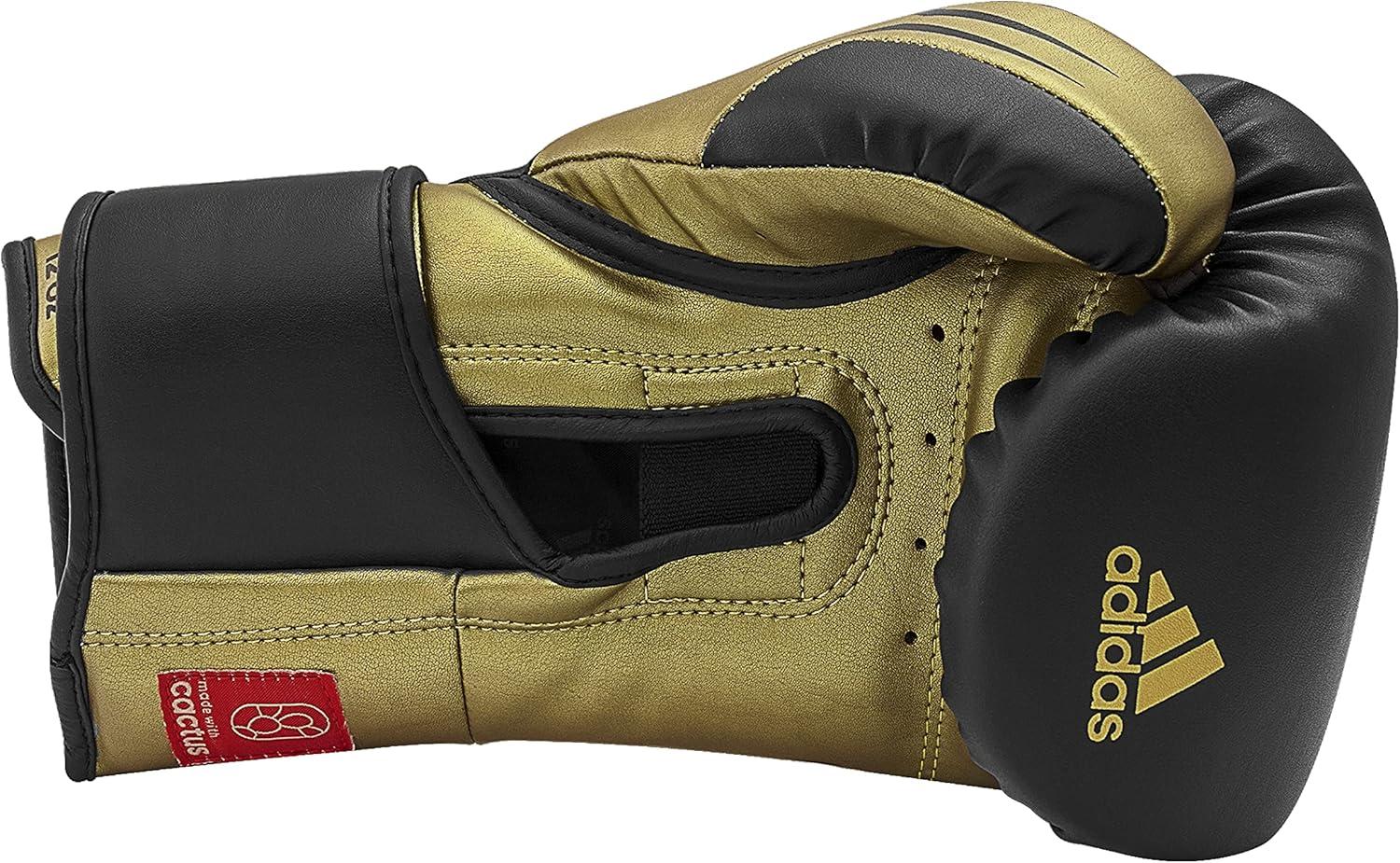 image:imageAdidas Tilt 350 PRO Training Gloves Hook amp Loop with New Tilt Technology for Men Women Unisex Sustainable Vegan Leather Boxing Kickboxing MMA Training GlovesBlackGold Met