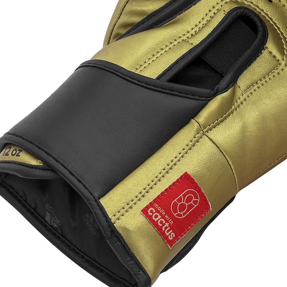 image:imageAdidas Tilt 350 PRO Training Gloves Hook amp Loop with New Tilt Technology for Men Women Unisex Sustainable Vegan Leather Boxing Kickboxing MMA Training GlovesBlackGold Met
