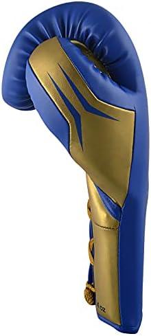 image:imageAdidas Tilt 350 Pro with Lace Closure with New Tilt Technology for Men Women Unisex Sustainable Vegan Leather Boxing Kickboxing MMA Training GlovesBlueGold