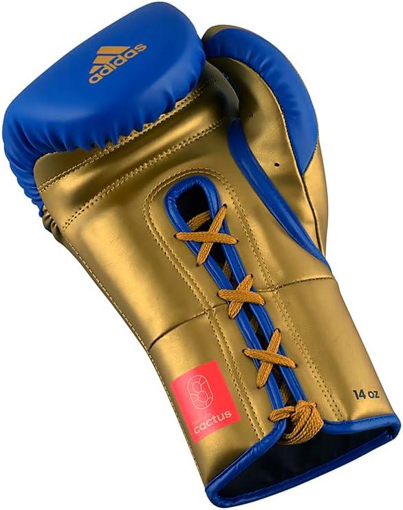image:imageAdidas Tilt 350 Pro with Lace Closure with New Tilt Technology for Men Women Unisex Sustainable Vegan Leather Boxing Kickboxing MMA Training GlovesBlueGold