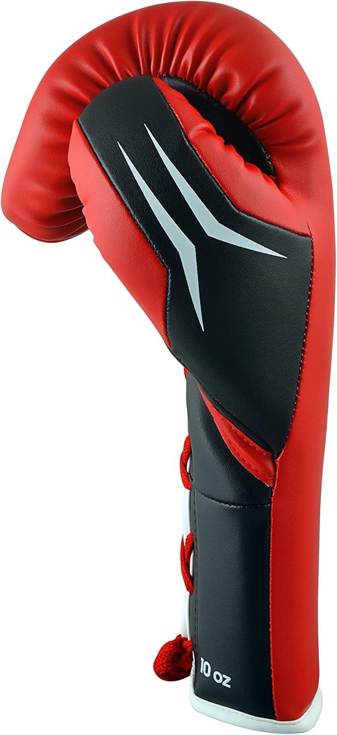 image:imageAdidas Tilt 350 Pro with Lace Closure with New Tilt Technology for Men Women Unisex Sustainable Vegan Leather Boxing Kickboxing MMA Training GlovesRedBlack